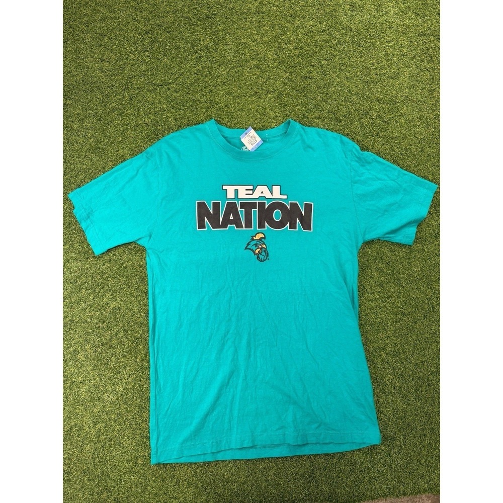 Coastal Carolina Chanticleers Shirt Men Large Aqua Rivalry Threads Football NCAA